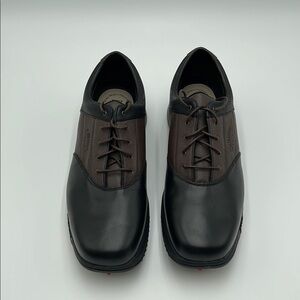 NWOT Callaway Black and Brown Oxford Golf Shoes 11.5
